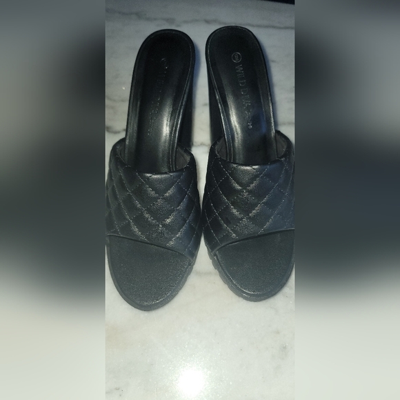 🐆wild Diva | Blk Quilted Vikki Slide - Women - Picture 5 of 5